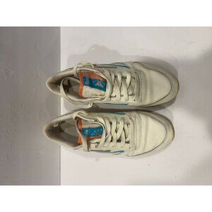 Reebok Classic Leather Vintage Beige Orange Blue Women’s 8